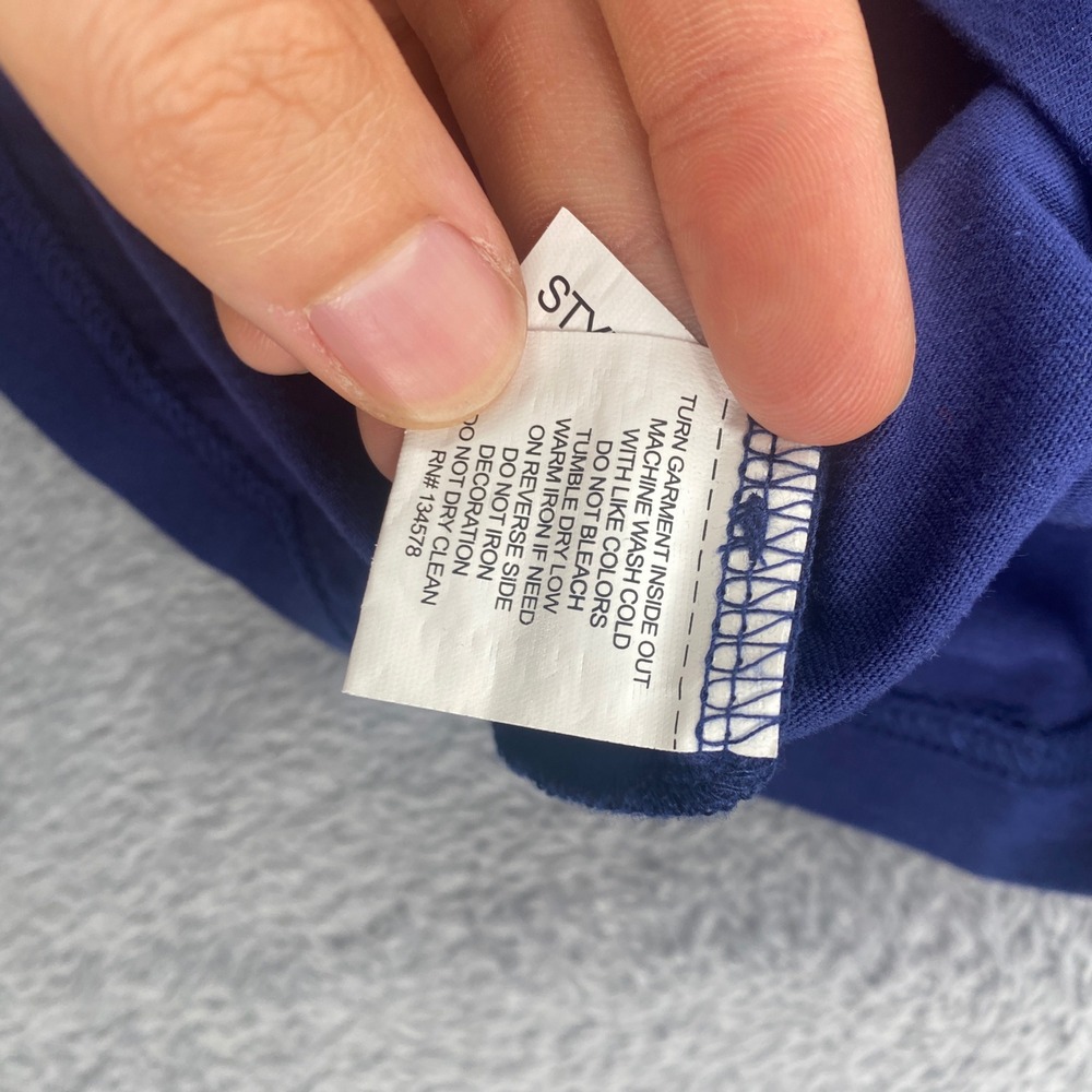 Vineyard Vines Pocket Tee Womens Large Navy Blue Football Game Day Whale Logo - Picture 7 of 8